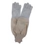 Ziegenleder-Handschuhe aus Leinen - leicht Grau - XXL